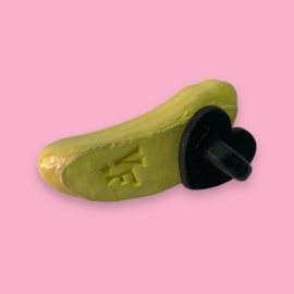 Bananen schuimpje broche