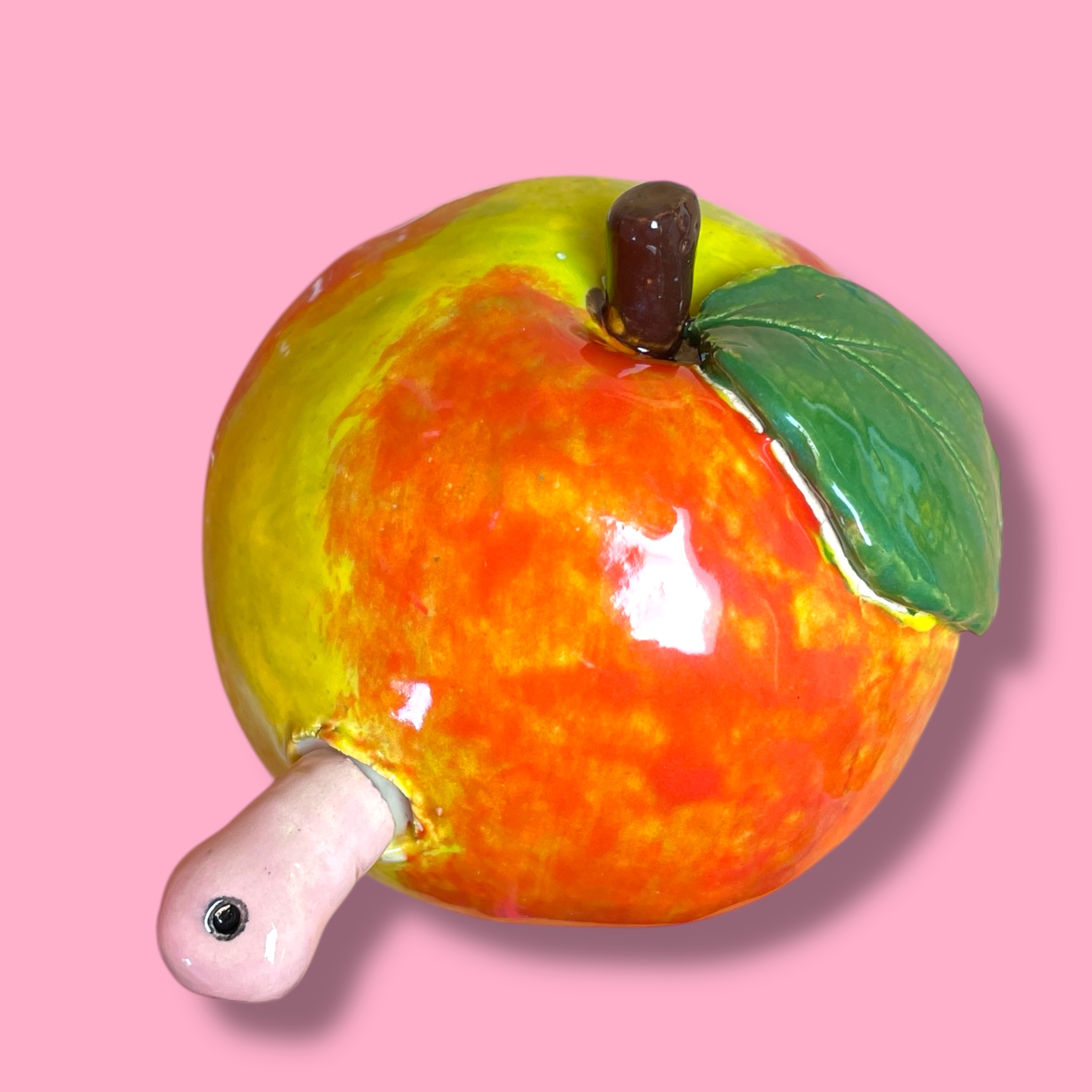 Elstar appel met worm
