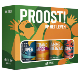 SCHELDEBROUWERIJ - GIFTPACK ‘PROOST OP HET LEVEN’ 6x4/33 o.w.