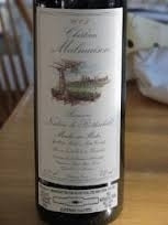 Château Malmaison Baronne Nadine De Rothschild Moulis en Médoc 1995