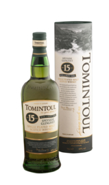 TOMINTOUL SINGLE MALT PEATY TANG WHISKY 15 YO 0,70 LTR.