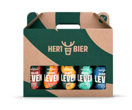 HERT BIER – GESCHENKVERPAKKING 5x5/33