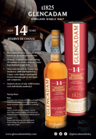 GLENCADAM 14 YEARS 2006  Cognac Cask Finish 70CL