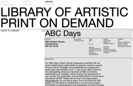 Library of Artistic Print On Demand