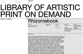 Library of Artistic Print On Demand