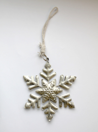 Kerstboom Hanger Sneeuwvlok Zilver