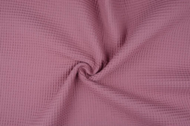 Wafelkatoen soepel ART WF73 donker Oud roze € 5,95 per meter. 5 meter voor