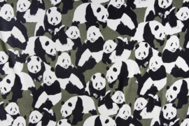 Alpenfleece / jogging  Art -03    panda  3 meter voor