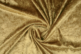 Velours de panne  Kleur donker goud  ART VL 32- 10 meter