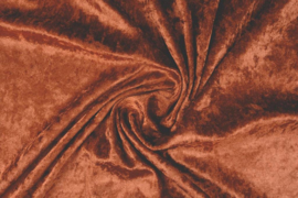 Velours de panne  Kleur roest brique  ART VL019 - 10 meter