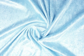Velours de panne  Kleur baby blauw  ART VL52 - 10 meter