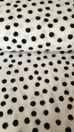 Opruiming ! € 2,95 p/m 100%  katoen Small Dots   - 5 meter voor