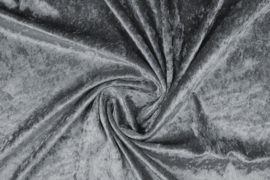 Velours de panne  Kleur grijs   ART VL96 .- 10 meter