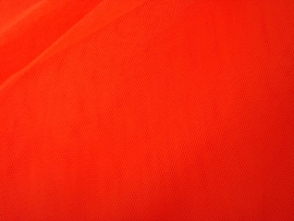 Tule oranje 140 cm breed grootverpakking 40 meter 1,00 euro per meter ART T49