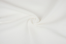 Wafelkatoen soepel ART WF1561 Off White € 5,95 per meter. 5 meter voor