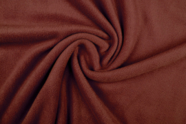 Polar fleece .Art FB0187 Kleur roest brique  - 5 meter