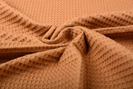 Wafelkatoen soepel Kleur cognac  ART WF19  € 5,95 per meter.  5 meter voor