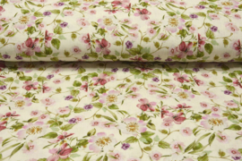 Hydrofiel doek 100% cotton   melisa  flowers   € 5,95 p/m