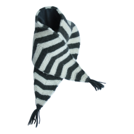 Hats over heels - Skunk scarf - Dark grey