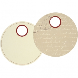 5 labels rond 9 cm