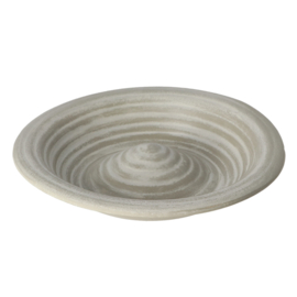 Ceramic grey bird bath