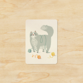 Note card | Fluffy cat