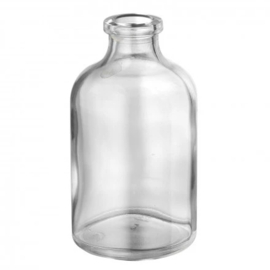 Flesje 4,25 cm x H 7,3 cm, glas