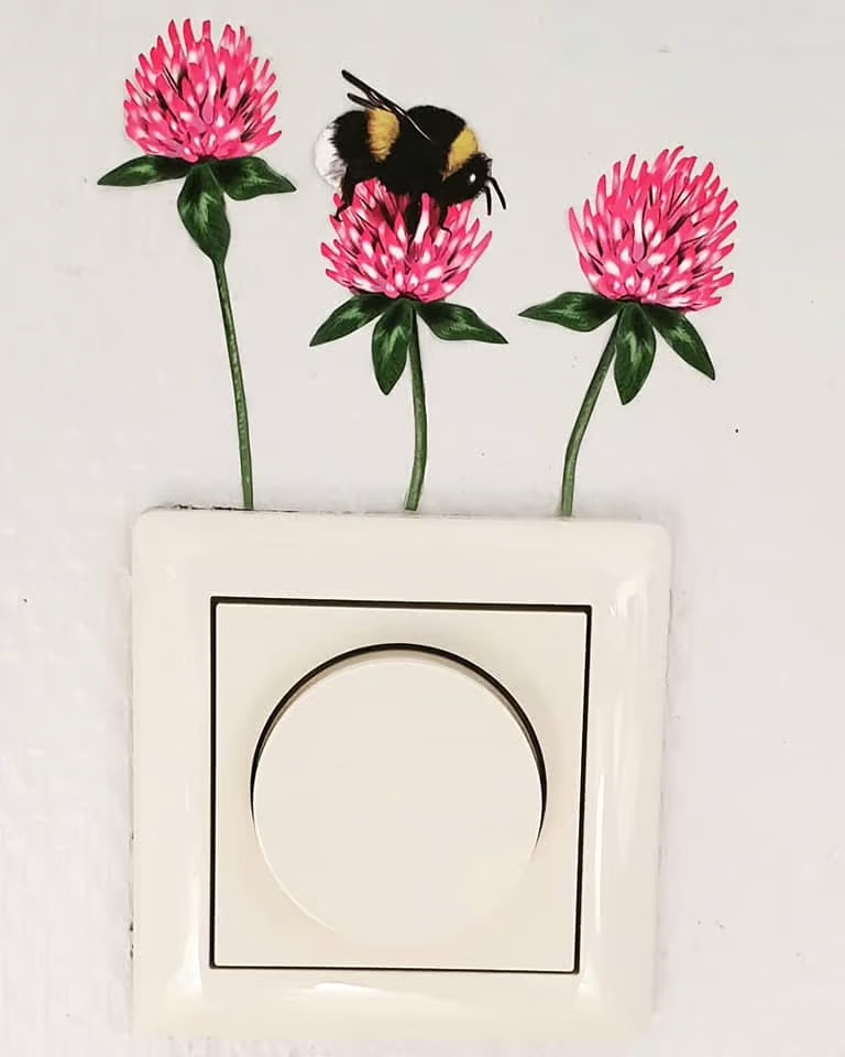 Insecten en Wilde Bloemen Muur-, Camperstickers
