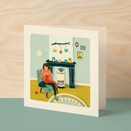 Greeting card + envelope | Knitting
