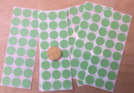 28 Ronde stickers APPELTJES GROEN 13 mm