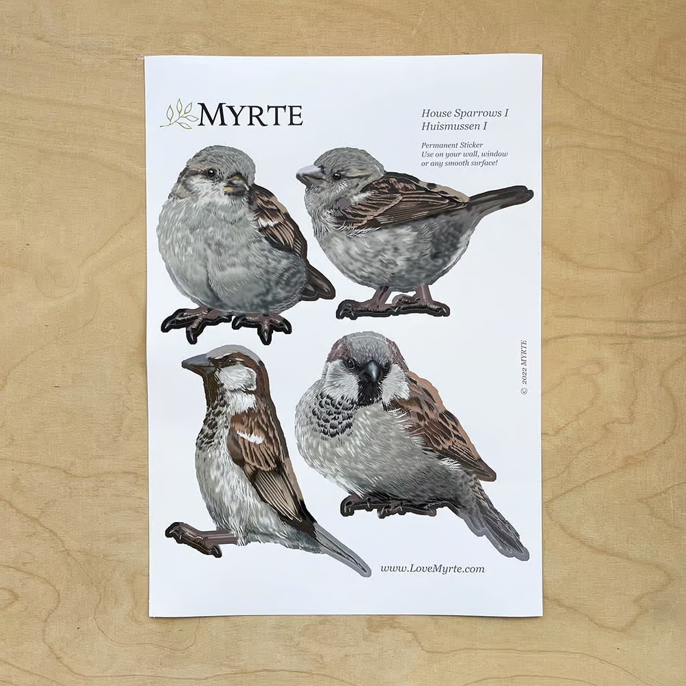 Huismus 1 | Muur-, Camperstickers