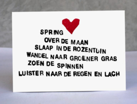 Kaart 1 Spring over de maan