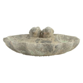 AC birdbath moss L