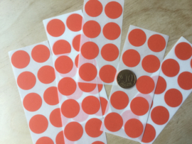 10 Sticker Punkte 19 mm rot 