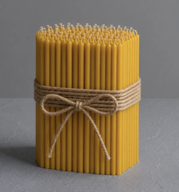 10 Bijenwaskaarsjes | 16 x Ø 0,6 cm