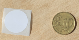 stickers 2 cm Wit, 1, 5, 10, 25, 50 of per 100 stuks, vanaf