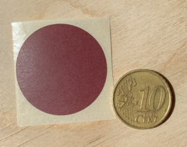 Ronde stickers 3 cm donker bruin per 1, 5, 10, 25, 50 of 100 stuks, vanaf
