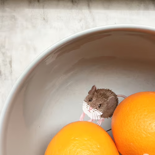 Bosmuis | Muur-, Camperstickers