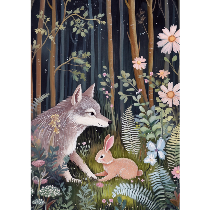 Forest friends | Wolf and Rabbit