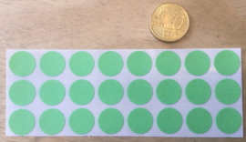 24 Sticker Punkte Äpfel grün 13 mm