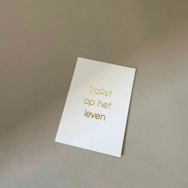 Troost op het leven