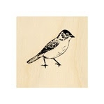 Walking Bird Stamp 25 mm