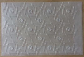 BLIKSEM + en - 10 Pergamijn enveloppen of bruine loonzakjes
