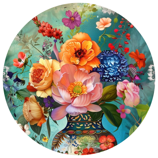 10 stickers Ø 4cm | Flowers of the Dutch Masters | NO. 10