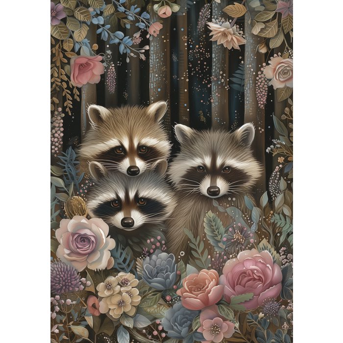 Woodland Spring Animals | Racoon