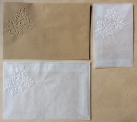 SNOWFLAKE 10 Glassine and Wage  Envelopes