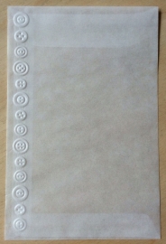 KNOOPJES RAND 10 Pergamijn enveloppen of bruine loonzakjes