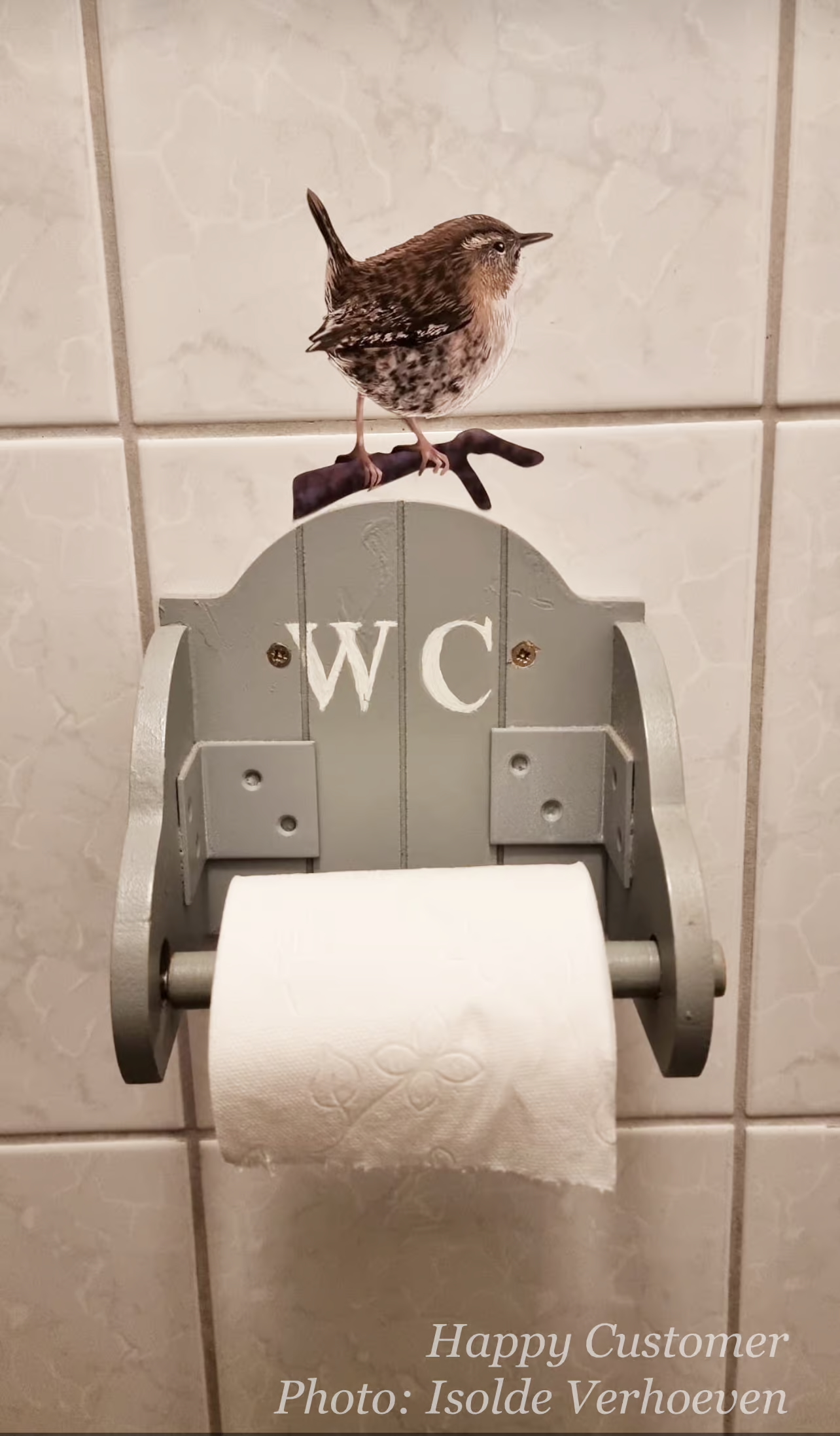 Vogels in blauw en bruin | Muur-, Campersticker