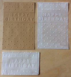 HAPPY BIRTHDAY 10 Glassine and Wage  Envelopes