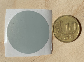 Ronde stickers 3 cm licht grijs per 1, 5, 10, 25, 50 of 100 stuks
